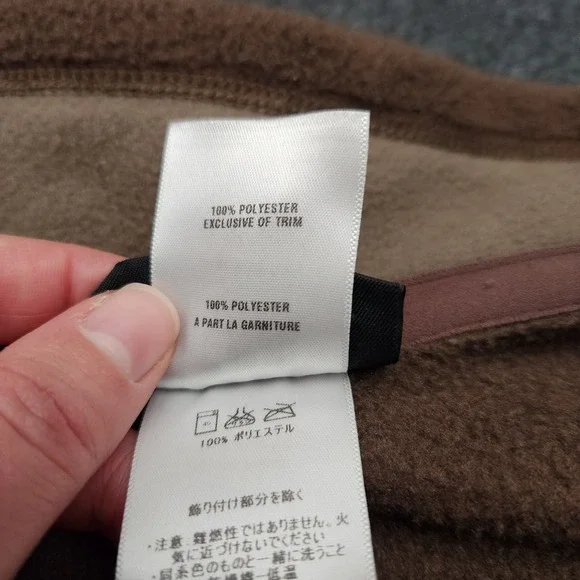 Vintage Patagonia Mens XL Brown Fleece Synchilla Full Zip Vest Y2K - Picture 9 of 9